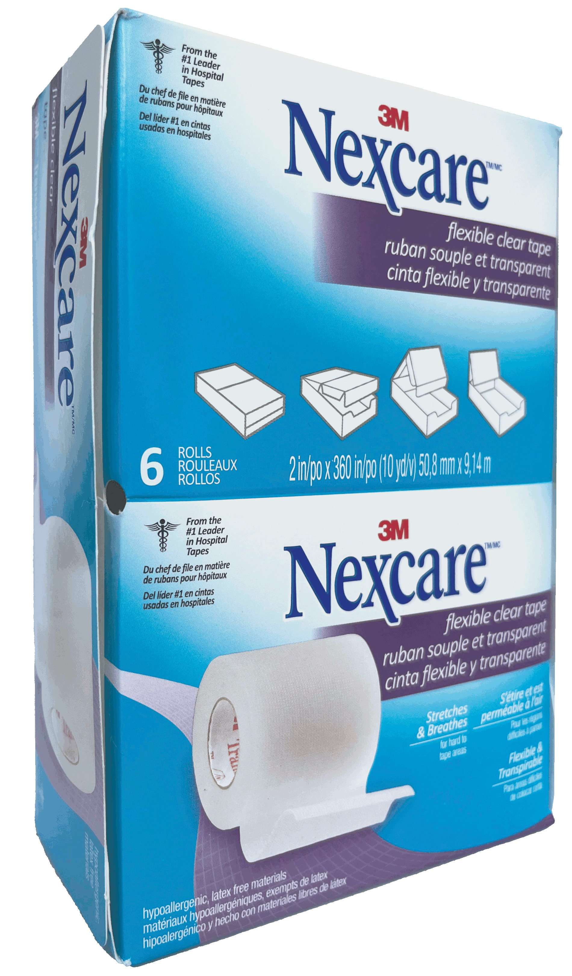TRANSPORE NEXCARE 2″x 10 yds x6’u