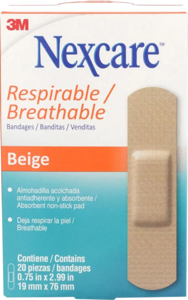 Bandita básica beige caja x 20’u Nexcare