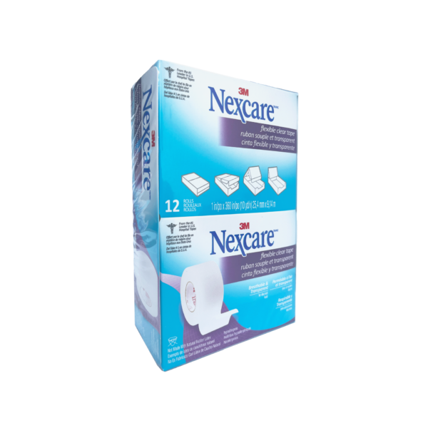 Transpore1″ x 10yds caja x 12u’ Nexcare