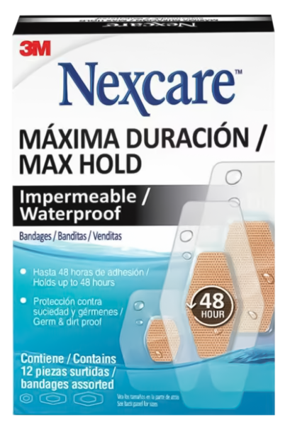Banditas Max Hold WP surtida caja x 12u’ Nexcare