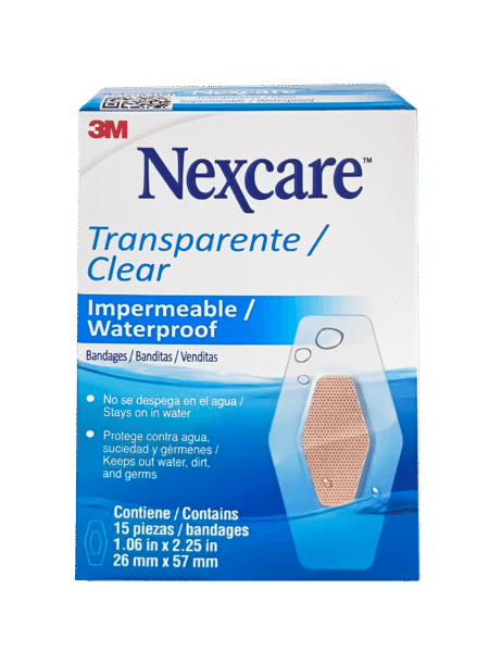 Bandita Clear waterproof m caja x 15u’ Nexcare