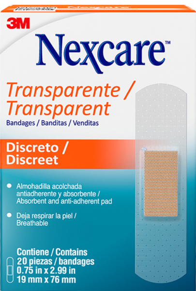 Bandita básica transparente caja x 20 u’ Nexcare