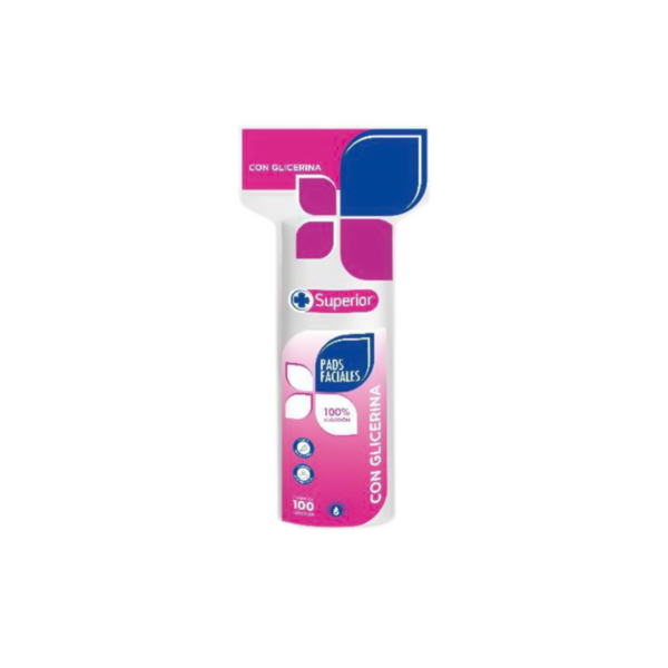 Almohadillas faciales con glicerina bolsa x 100u’ Superior
