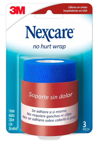 Venda coban color azul 3″ x 2.2yds Nexcare