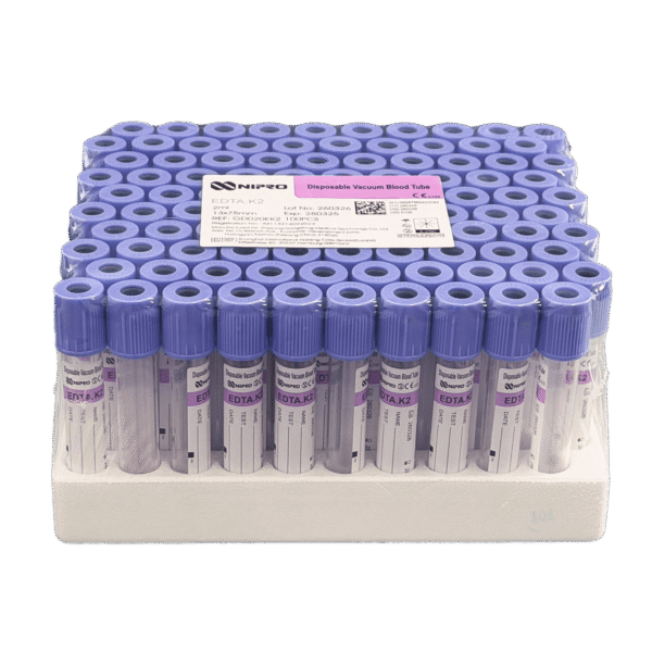 Tubos lila 2ml bandeja x 100u’ Nipro